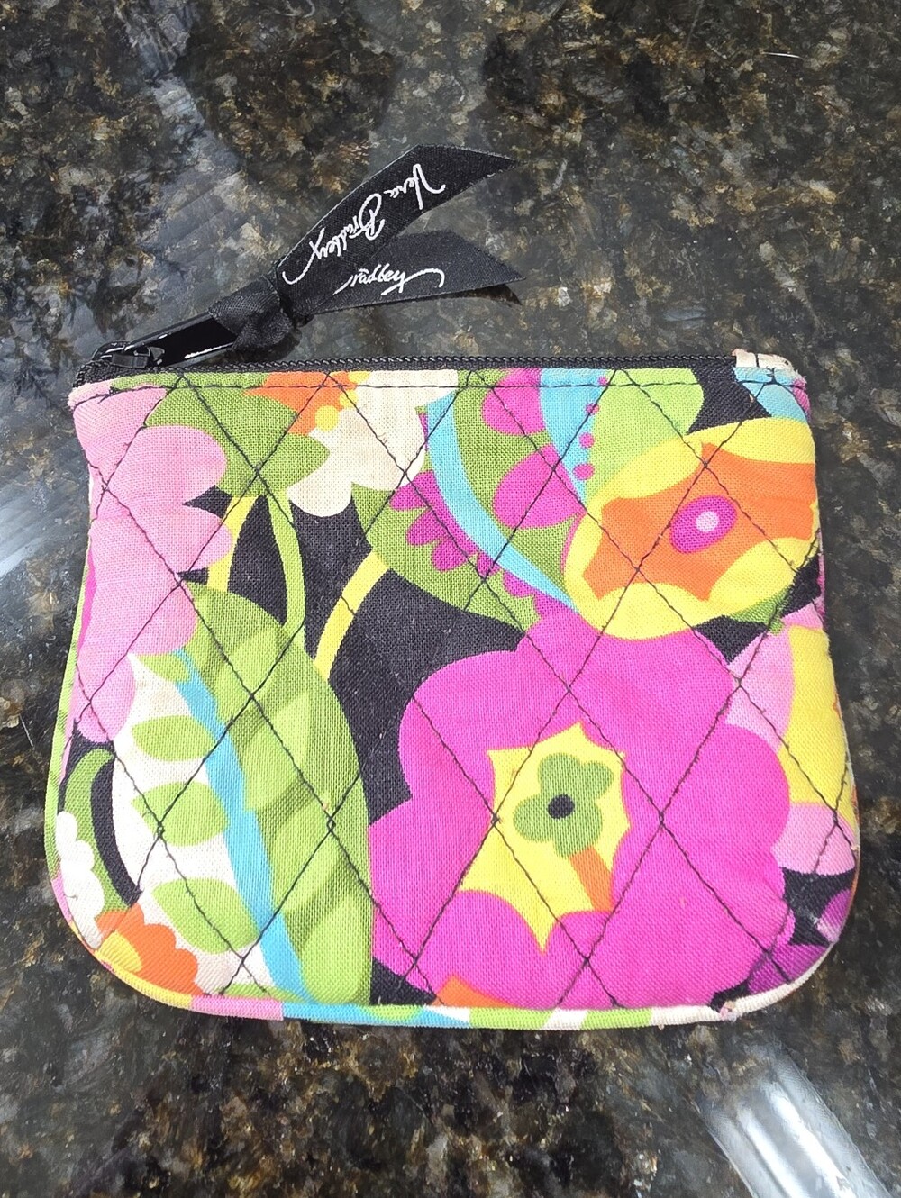 Vera Bradley zip wristlet in the retired "Va Va Bloom" pattern